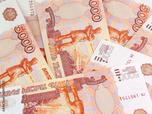 Photo: Thousand's Russian roubles Thousand's Russian roubles