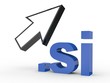 3D Domain si mit Pfeil