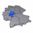 Karte - Hessen - Wiesbaden