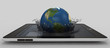globe falling into the device's screen