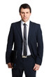 manager mit laptop unterm arm