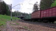 Video: Cargo train passes under the bridge Cargo train passes under the bridge