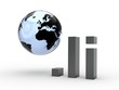 3D Domain li mit Weltkugel