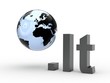 3D Domain lt mit Weltkugel