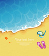 Vector illustration of Summer tropical banner