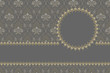 vector Vintage card design, gold pattern on a silver background