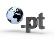 3D Domain pt mit Weltkugel