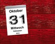 Kalender Holz - 31.10.2012 - Halloween