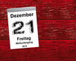 Kalender Holz - 21.12.2012 - Weltuntergang