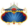 Magic blue circus frame