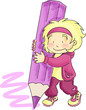 Little Girl Drawing