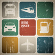 Vector vintage transport (traffic) poster