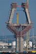 Pile est du pont de Cadix en construction