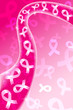 Vector: Wavy pink awareness ribbon Wavy pink awareness ribbon
