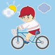 Niño en bicicleta
