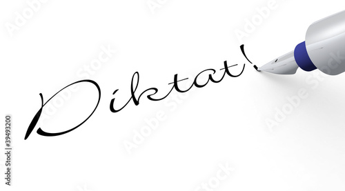 Illustration: Stift Konzept - Diktat Stift Konzept - Diktat
