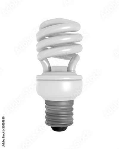 Illustration: Isolated CFL Bulb Isolated CFL Bulb