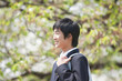笑顔の男子高校生