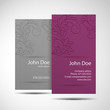 Stylish and modern business card monochrome Stylish and modern business card monochrome
