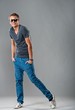 Stylish handsome young man.