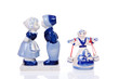 Two Dutch souvenir statues