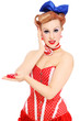 Girl with red dice