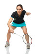 badminton player portrait
