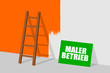 leiter an wand malterbetrieb I