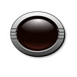 Button - schwarz - grau umrandet
