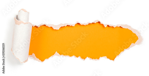 Photo: Paper hole with torn edges design template Paper hole with torn edges design template