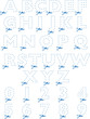 alphabet en pointillés à découper