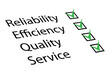 Reliability, Efficiency, Quality, Service