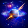 Magical space - stars, planets, comets, meteors, nebulae