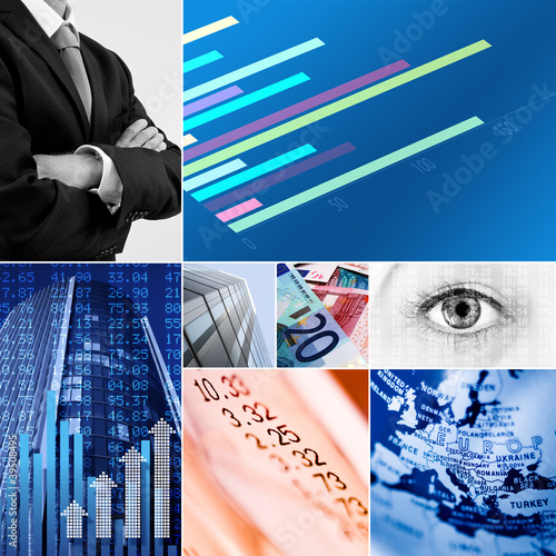 Photo: euro business collage euro business collage