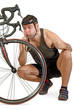 Inflate the bicycle tyre
