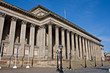 Exterior of St Georges Hall, Liverpool, UK.