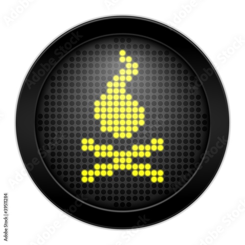 Illustration: button led feuer I button led feuer I