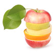 Cheerful mixed fruits