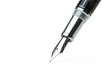Фото: Close op of fountain pen isolated on white background Close op of fountain pen isolated on white background
