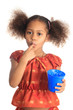 African American children and Asian long hair drinks milk. African American children and Asian long hair drinks milk.