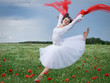 Foto: girl with poppies girl with poppies