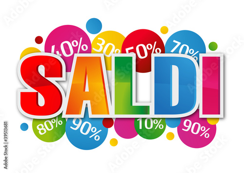 Vector: Scritta Saldi con sconti Scritta Saldi con sconti