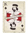 Vintage king of spades, playing card