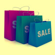 Retro shoping bags