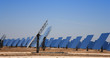 Reflective panels of a solar termal plant
