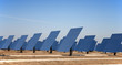 Reflective panels of a solar termal plant