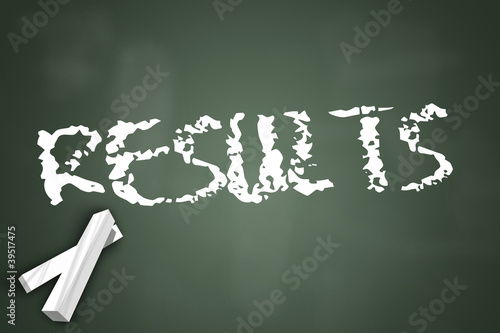 Illustration: Chalkboard "Results" Chalkboard "Results"