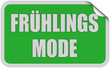 Sticker grün eckig curl oben FRÜHLINGSMODE