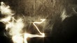 grunge background with the explosion of particles.