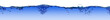 Isolated water splashing panorama with bubbles and water drops -